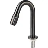 Differnz Fonteinkraan gebogen 19cm gun metal