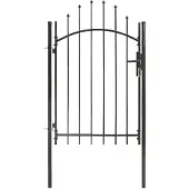 vidaXL Tuinpoort Woerden staal 1x1,5 m zwart