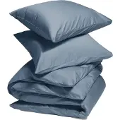 Yumeko Dekbedovertrek set Katoen Satijn 200x220 Blauw - Eco, Bio & Fairtrade