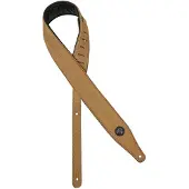 Gaucho GST-663-LBR gitaarriem, topkwaliteit suede, lichtbruin