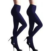 Giulia - Samba 40den (Multipack) Opaque Panty - Navy - M