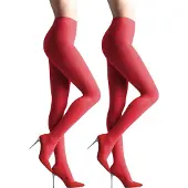 Giulia - Samba 40den (Multipack) Opaque Panty - Rood - S