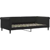 vidaXL Slaapbank 100x200 cm fluweel zwart