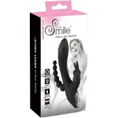 Sweet Smile SMILE Triple - vibrator met 3 armen - oplaadbaar en waterdicht - zwart
