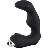 Rebel - prostaat vibrator gebogen - siliconen - zwart