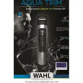 Wahl Aqua Trim, Afwasbaar, Werking op netstroom/batterijen, Zilverkleurig