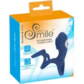 Sweet Smile SMILE Couple - vibrerende penismanchet - oplaadbaar - blauw