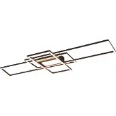 TRIO IRVINE - Plafondlamp - Antraciet - incl. 1x SMD 60 W - Licht apart schakelbaar - USB-poort met oplaadfunctie - Indirecte verlichting - FLEX - Connect - Niet dimbaar