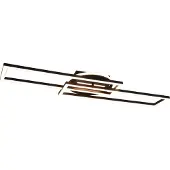 TRIO Verstelbare led plafondlamp Twister zwart