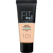 Maybelline Make-up gezicht Foundation Fit Me! Matte + Poreless Foundation No. 101 True Ivory