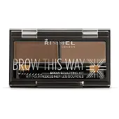 Rimmel Brow This Way Wenkbrauw Sculptuur Kit #002 - Mild Bruin 17,2 gr