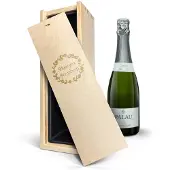 Yoursurprise Cava in gegraveerde kist - Palau Semi Sec (750ml)