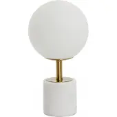 Light & Living Tafellamp Ø20x35 cm MEDINA antiek brons+glas mat wit