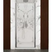 Lacus Nisdeur Giglio Evo 1 Klapdeur 75x200 Cm Helder Glas Chroom