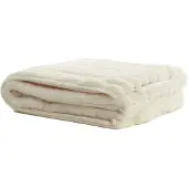Light & Living Plaid 170x130 cm VAJEN crème (Beige, 170x130x0.5cm)