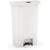 Rubbermaid Pedaalemmer Slim Jim, kunststof, volume 50 liter, wit