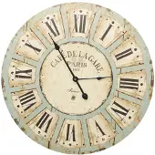 vidaXL Wandklok 60 cm MDF meerkleurig