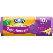 Swirl Pedaalemmerzakken Geparfumeerd Vanille & Lavendel Met Trekband 10 Liter 14 Stuks