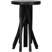 Dijk Natural Collections DKNC - Tafel Massah - Teakhout - 28x28x48cm - Zwart