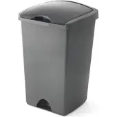 Addis Afvalbak 'Emma' - Afvalemmer Flip Bin - 50 liter - Antraciet