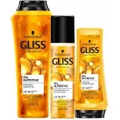 GLISS Oil Nutrive - Shampoo, Conditioner & Anti-klit Spray - Pakket