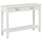 vidaXL Wandtafel 110x35x80 cm hout wit