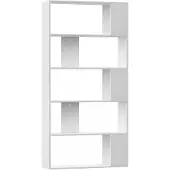 vidaXL Boekenkast / kamerscherm 80x24x159 cm bewerkt hout wit