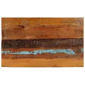 vidaXL Tafelblad rechthoekig 25-27 mm 60x100cm massief gerecycled hout