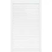 vidaXL Kastdeur met lamellen 99,3x59,4 cm massief grenenhout wit