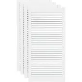 vidaXL Kastdeuren met lamellen 4 st 99,3x49,4 cm grenenhout wit