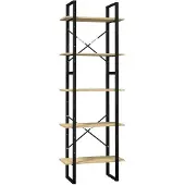 vidaXL Boekenkast met 5 schappen 60x30x175 cm massief grenenhout