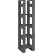 vidaXL Boekenkast/kamerscherm 41x35x160 cm massief grenenhout grijs