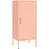 vidaXL Opbergkast 42,5x35x101,5 cm staal roze