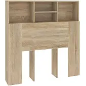 vidaXL Hoofdbordkast 100x19x103,5 cm sonoma eikenkleurig