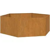 vidaXL Plantenbak roestig 138x120x45 cm cortenstaal