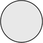vidaXL Wandspiegel rond Ø40 cm zwart