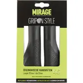 Mirage Fiets Handvatten - Ergonomisch, Zwart, 132mm