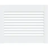 vidaXL Kastdeur met lamellen 39,5x49,4 cm massief grenenhout wit