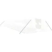 vidaXL Tuinkas met stalen frame 72 m² 18x4x2 m wit
