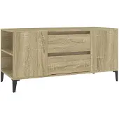 vidaXL Tv-meubel 102x44,5x50 cm bewerkt hout sonoma eikenkleurig