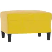 vidaXL Voetenbank 60x50x41 cm fluweel geel