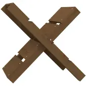 vidaXL Houtblokhouder 47x39,5x48 cm massief grenenhout honingbruin