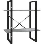 vidaXL Boekenkast 60x30x70 cm bewerkt hout grijs sonoma eikenkleurig