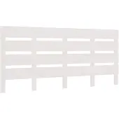 vidaXL Hoofdbord 120x3x80 cm massief grenenhout wit