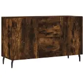 vidaXL Dressoir 100x36x60 cm bewerkt hout gerookt eikenkleurig