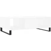 vidaXL Salontafel 104x60x35 cm bewerkt hout wit