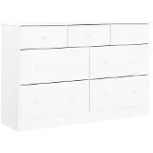 vidaXL Ladekast ALTA 112x35x73 cm massief grenenhout wit