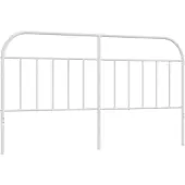 vidaXL Vervangend hoofdbord metaal wit 180 cm