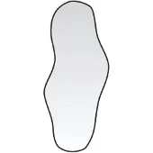 vidaXL Wandspiegel 80x35 cm zwart