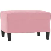 vidaXL Voetenbank 60x50x41 cm fluweel roze